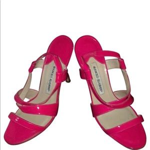 COPY - Hot Pink Manolo Blahnik Heel Strappy Sandal